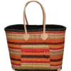 PE Florence Strandtassen* Raffia strandtas red