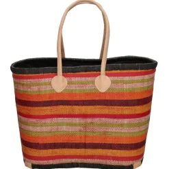 PE Florence Strandtassen* Raffia strandtas red