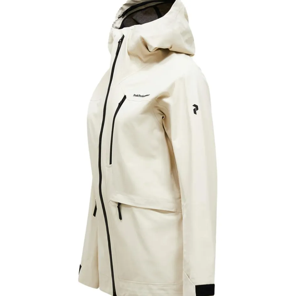 Peak Performance Ski Jassen|Wintersport* VERTEC softshell winterjas dames sand fog