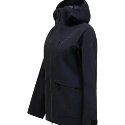 Peak Performance Ski Jassen|Wintersport* VERTEC softshell winterjas dames black
