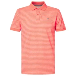 Petrol Industries Shirts, Polo's & Blouses* Polo heren fiery coral