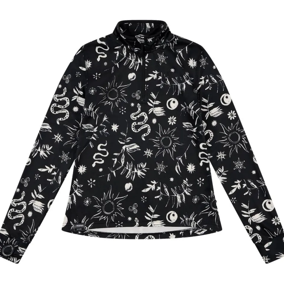 Poederbaas Skipullies|Wintersport*CL skipully dames black multi