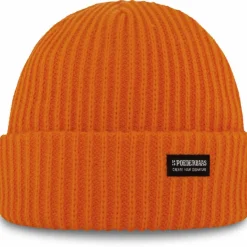 Poederbaas Mutsen|Wintersport*Royal Rib muts orange