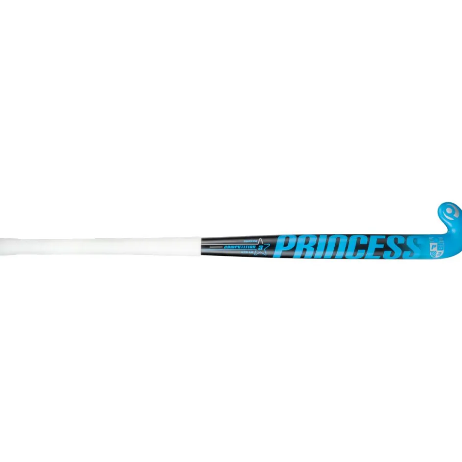 Princess Hockey Hockeystick* Competition 3 STAR SG9 Low Bow hockeystick black blue - 36,5 inch