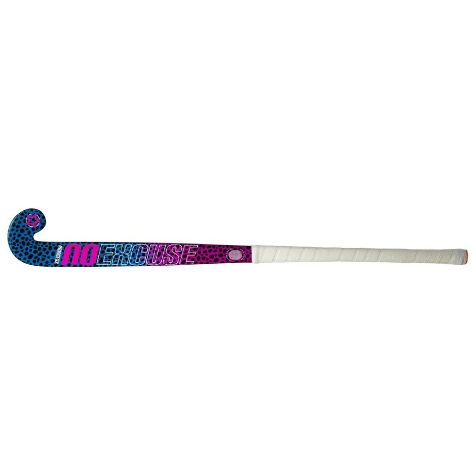 Princess Hockey Hockeystick* Woodcore Mid Bow hockeystick junior leopard purple neon pink