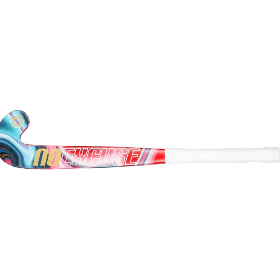 Princess Hockey Hockeystick* Woodcore hockeystick junior marble pink - 18 inch