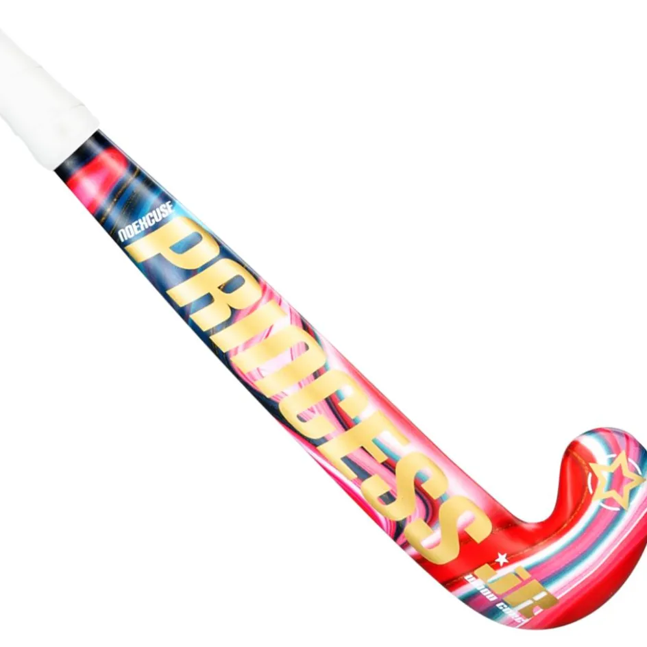 Princess Hockey Hockeystick* Woodcore hockeystick junior marble pink - 18 inch