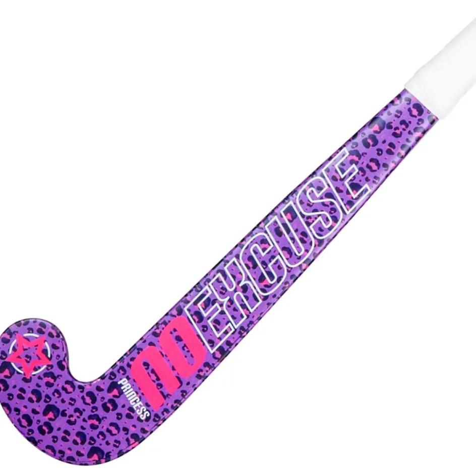 Princess Hockey Hockeystick* Woodcore hockeystick junior leo pu neon - 18 inch