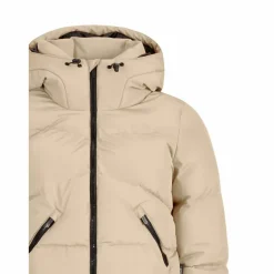 Protest Ski Jassen|Wintersport*Preppy winterjas dames bamboobeige
