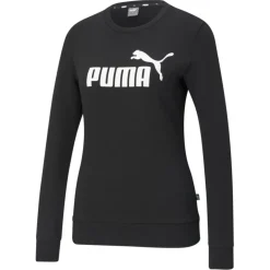 Puma Truien & Vesten*Essentials Logo Crew sweater dames black