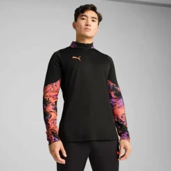 Puma Voetbalkleding*IndividualCUP 1/4 Zip trainingsshirt heren black