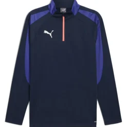 Puma Voetbalkleding*IndividualLIGA 1/4 Zip trainingsshirt heren club navy