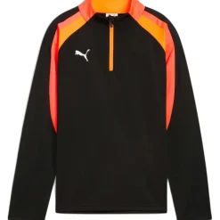 Puma Voetbalkleding*IndividualLIGA 1/4 Zip trainingsshirt junior black heat fire