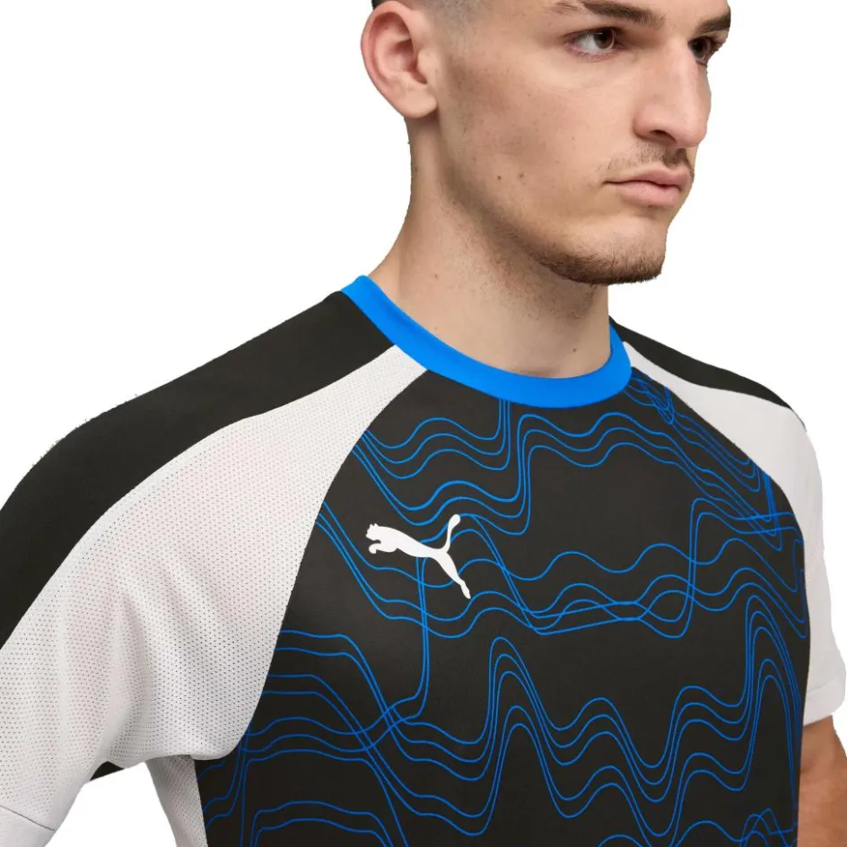 Puma Voetbalkleding*IndividualLIGA voetbalshirt heren black white ultra blue