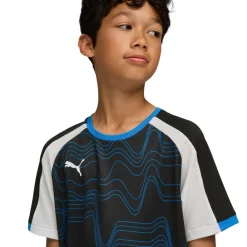 Puma Voetbalkleding*IndividualLIGA voetbalshirt junior black white ultra blue