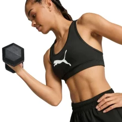 Puma Sportbh's*4KEEPS sport bh dames black big white cat