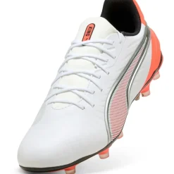 Puma Voetbalschoenen*King Match FG - AG voetbalschoenen white silver glowing red