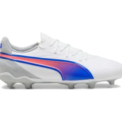 Puma Voetbalschoenen*KING MATCH FG AG voetbalschoenen junior white bluemazing flat light grey