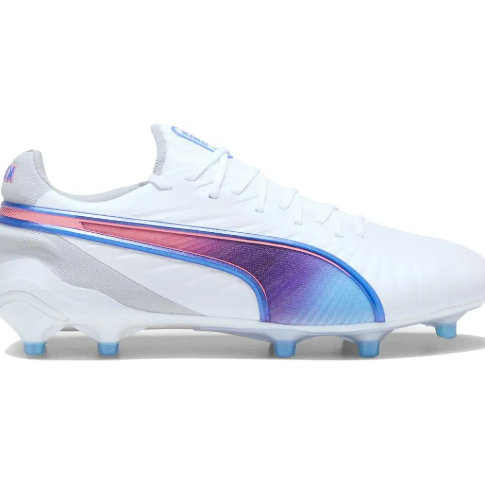 Puma Voetbalschoenen*KING ULTIMATE FG AG voetbalschoenen dames white bluemazing flat light grey sunset glow