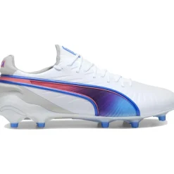 Puma Voetbalschoenen*KING ULTIMATE FG AG voetbalschoenen heren white bluemazing flat light grey sunset glow