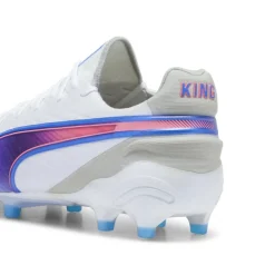 Puma Voetbalschoenen*KING ULTIMATE FG AG voetbalschoenen heren white bluemazing flat light grey sunset glow