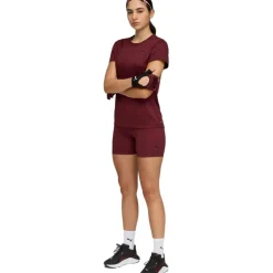 Puma Sportshirt*TAD ESSENTIALS shirt dames ruby shimmer heather