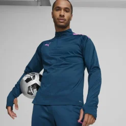 Puma Voetbalkleding*TeamLIGA trainingsshirt heren ocean tropic poison pink
