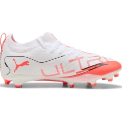 Puma Voetbalschoenen*ULTRA 5 MATCH FG AG voetbalschoenen junior white black glowing red