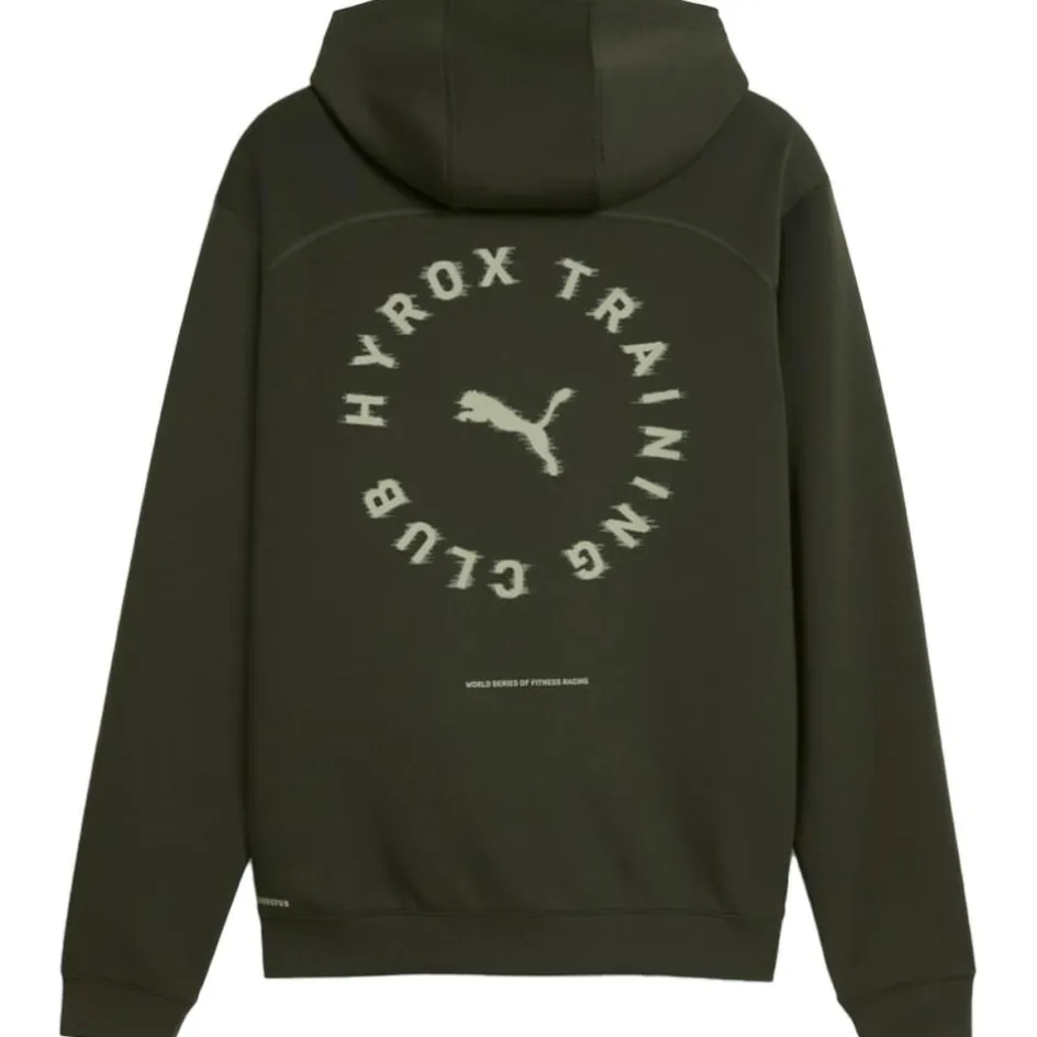 Puma Truien & Vesten*x HYROX CLOUDSPUN hoodie heren dark olive