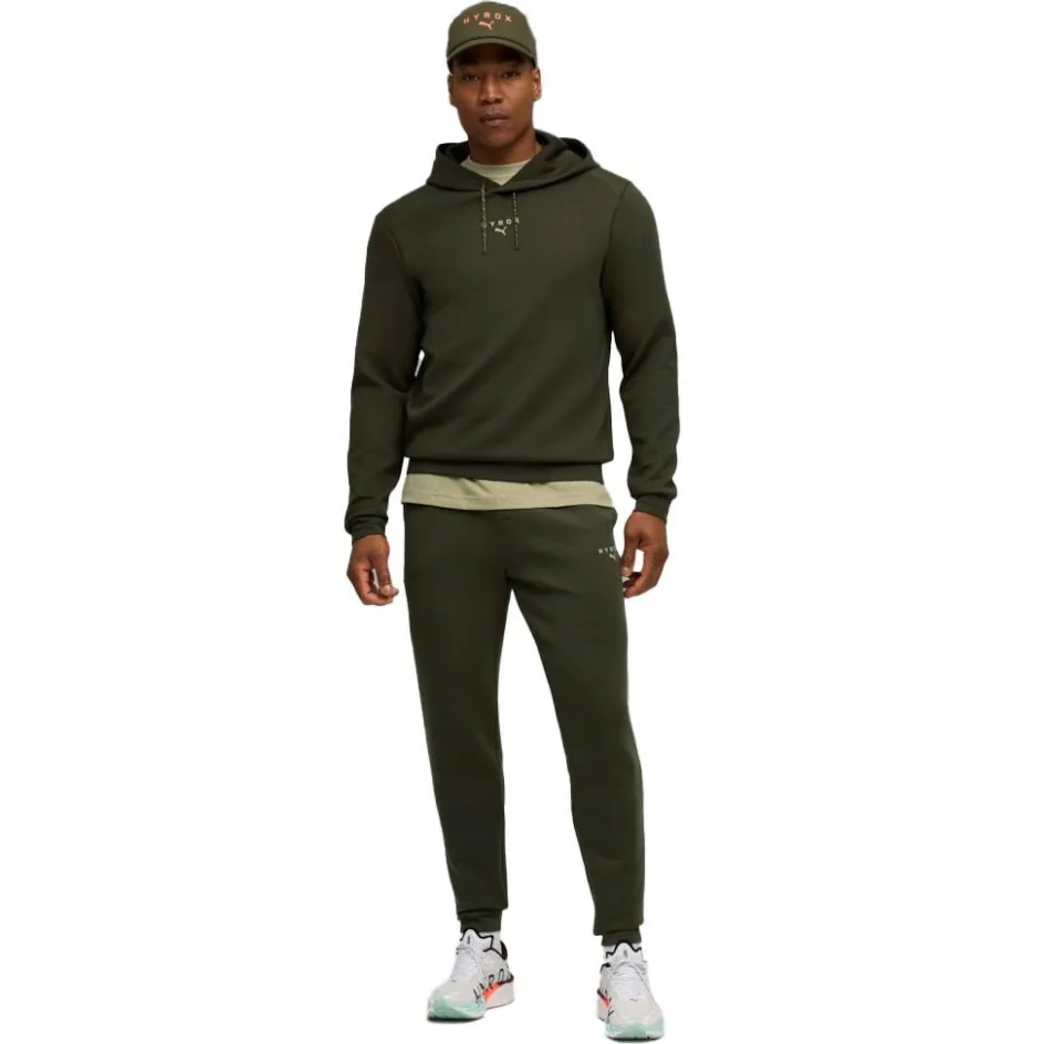 Puma Truien & Vesten*x HYROX CLOUDSPUN hoodie heren dark olive