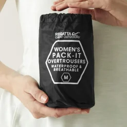 Regatta Regenkleding & -Laarzen*Pack It regenbroek dames black