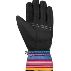 Reusch Handschoenen & Wanten|Wintersport*Alan handschoenen junior black multicolour lines