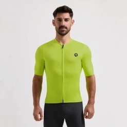 Rogelli Fietskleding*Distance fietsshirt heren lime