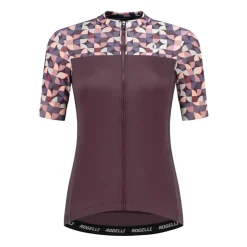 Rogelli Fietskleding*Essential Graphic fietsshirt dames bordeaux coral