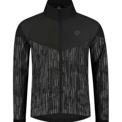 Rogelli Hardloopkleding*Essential Hi Vis hardloopjack heren zwart  reflection