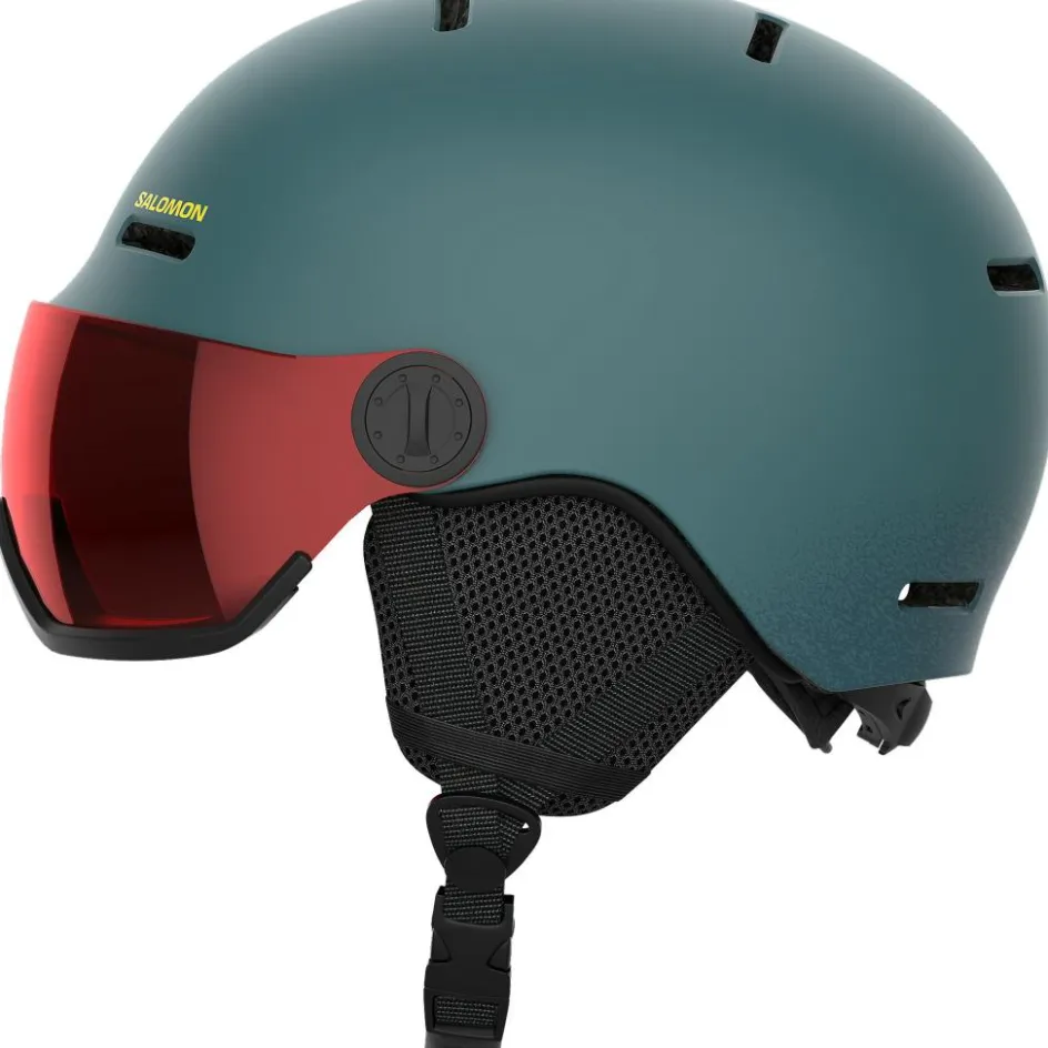 Salomon Skihelmen|Wintersport*Orka Visor skihelm junior north atlantic