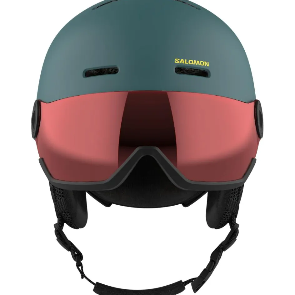 Salomon Skihelmen|Wintersport*Orka Visor skihelm junior north atlantic
