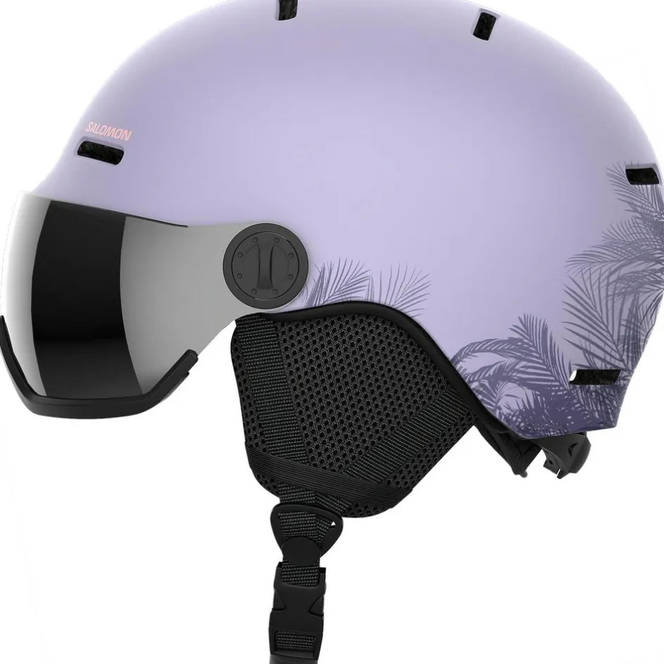 Salomon Skihelmen|Wintersport*Orka Visor skihelm junior evening haze
