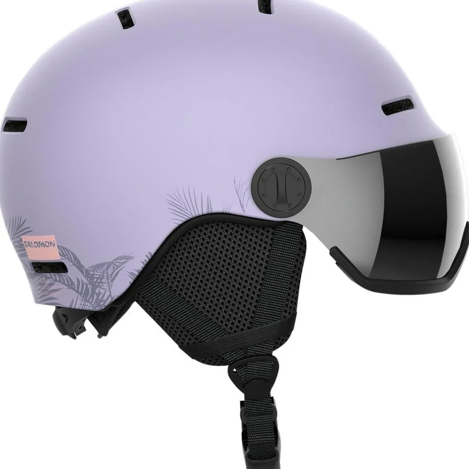 Salomon Skihelmen|Wintersport*Orka Visor skihelm junior evening haze