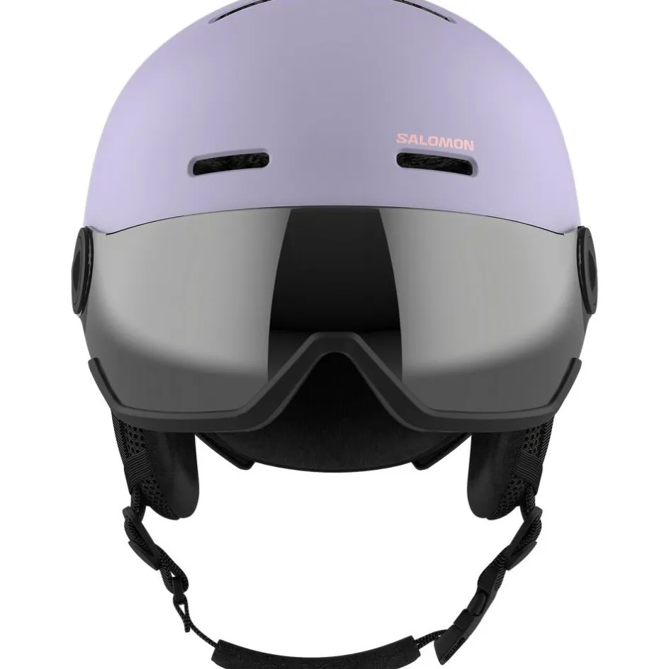 Salomon Skihelmen|Wintersport*Orka Visor skihelm junior evening haze