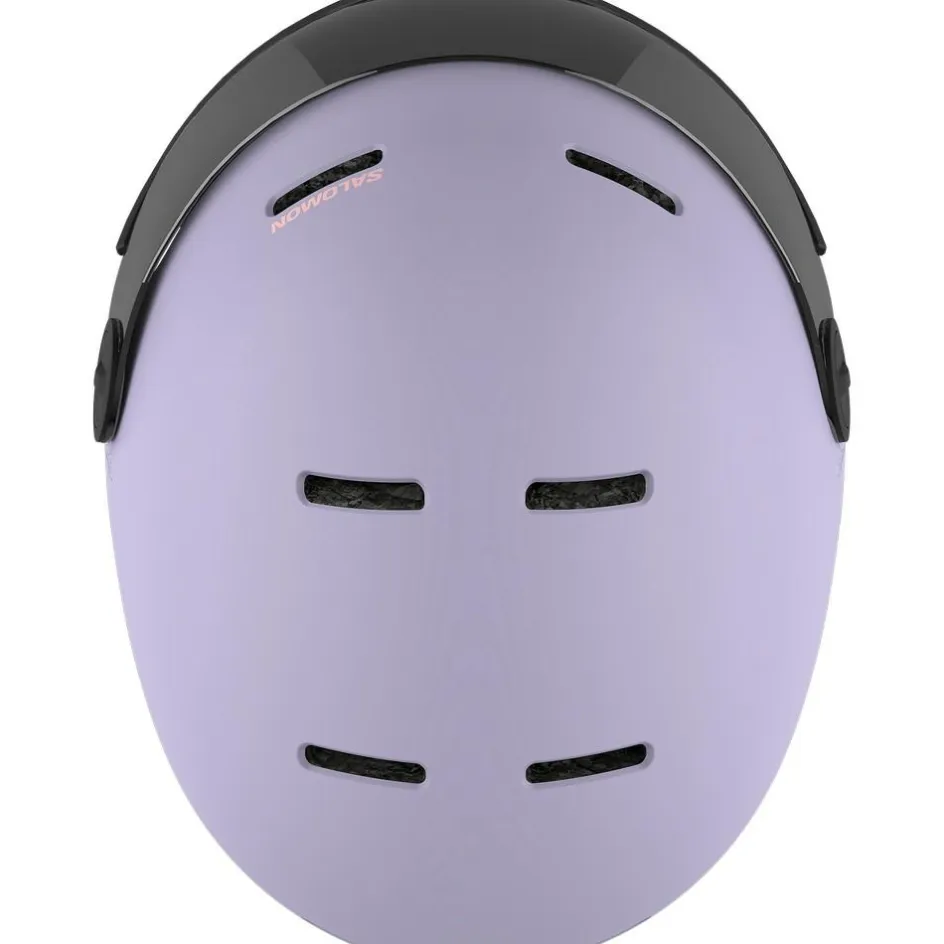 Salomon Skihelmen|Wintersport*Orka Visor skihelm junior evening haze