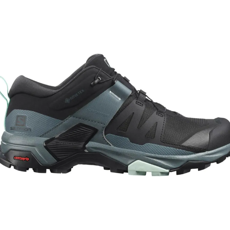 Salomon Wandelschoenen|Wandelschoenen*X Ultra 4 GTX wandelschoenen dames black stormy weather opal blue