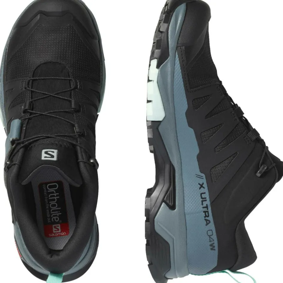 Salomon Wandelschoenen|Wandelschoenen*X Ultra 4 GTX wandelschoenen dames black stormy weather opal blue