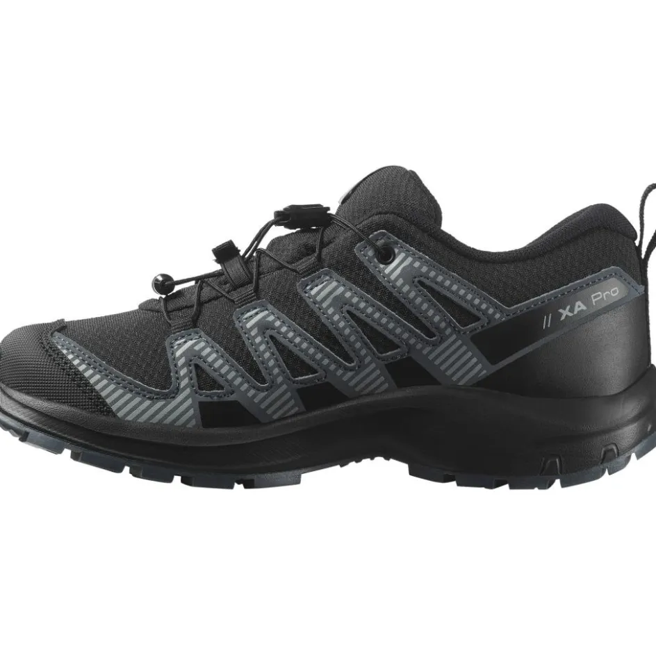 Salomon Wandelen|Wandelschoenen*XA PRO V8 WATERPROOF wandelschoenen junior black turbulence quarry