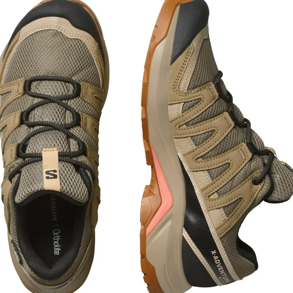 Salomon Wandelen|Wandelschoenen*X-ADVENTURE RECON GORE-TEX wandelschoenen dames falcon desert tan hyma pink