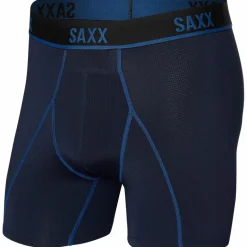 SAXX Sportondergoed*Kinetic LC mesh onderbroek heren navy city blue