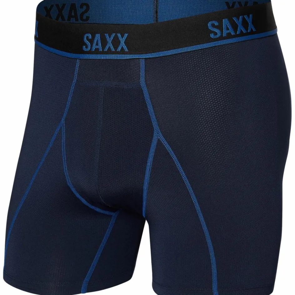 SAXX Sportondergoed*Kinetic LC mesh onderbroek heren navy city blue
