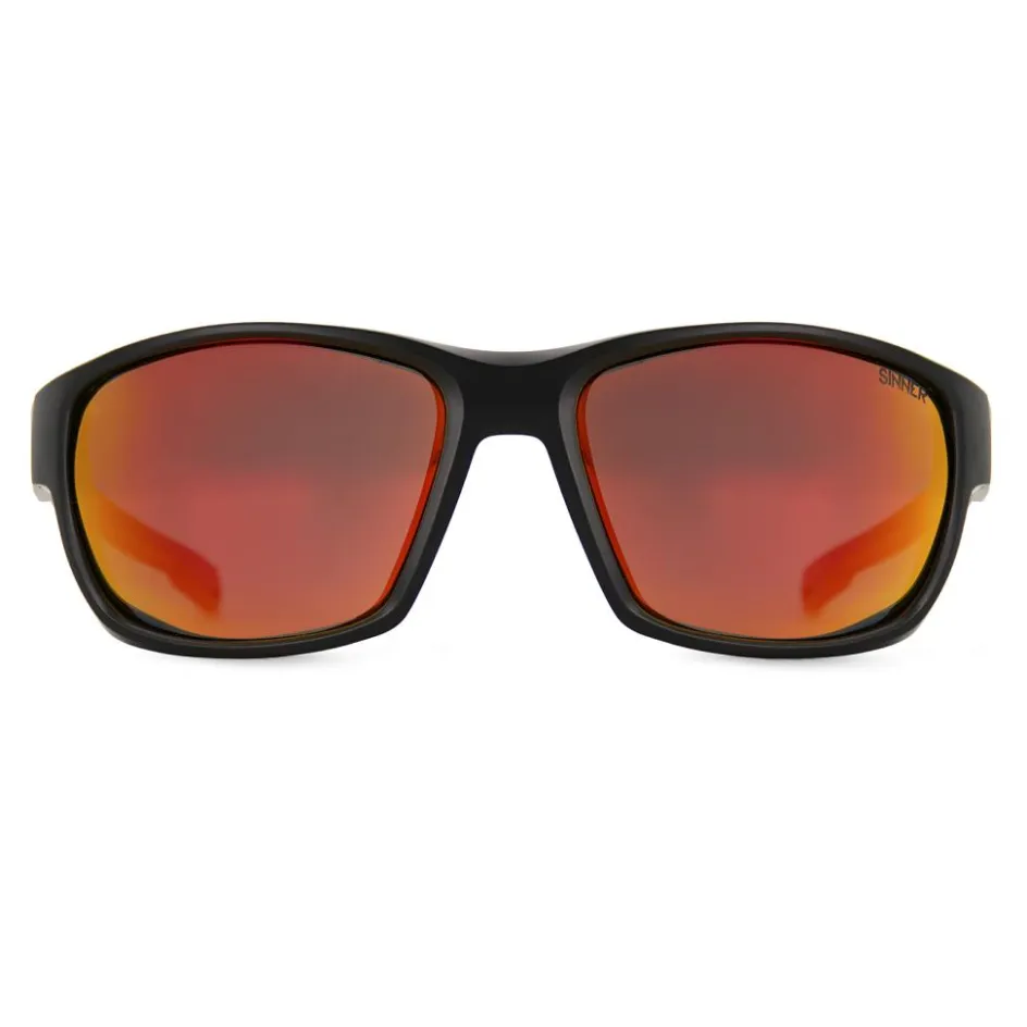Sinner Zonnebrillen*Nirapi zonnebril smoke black red oil matte black red