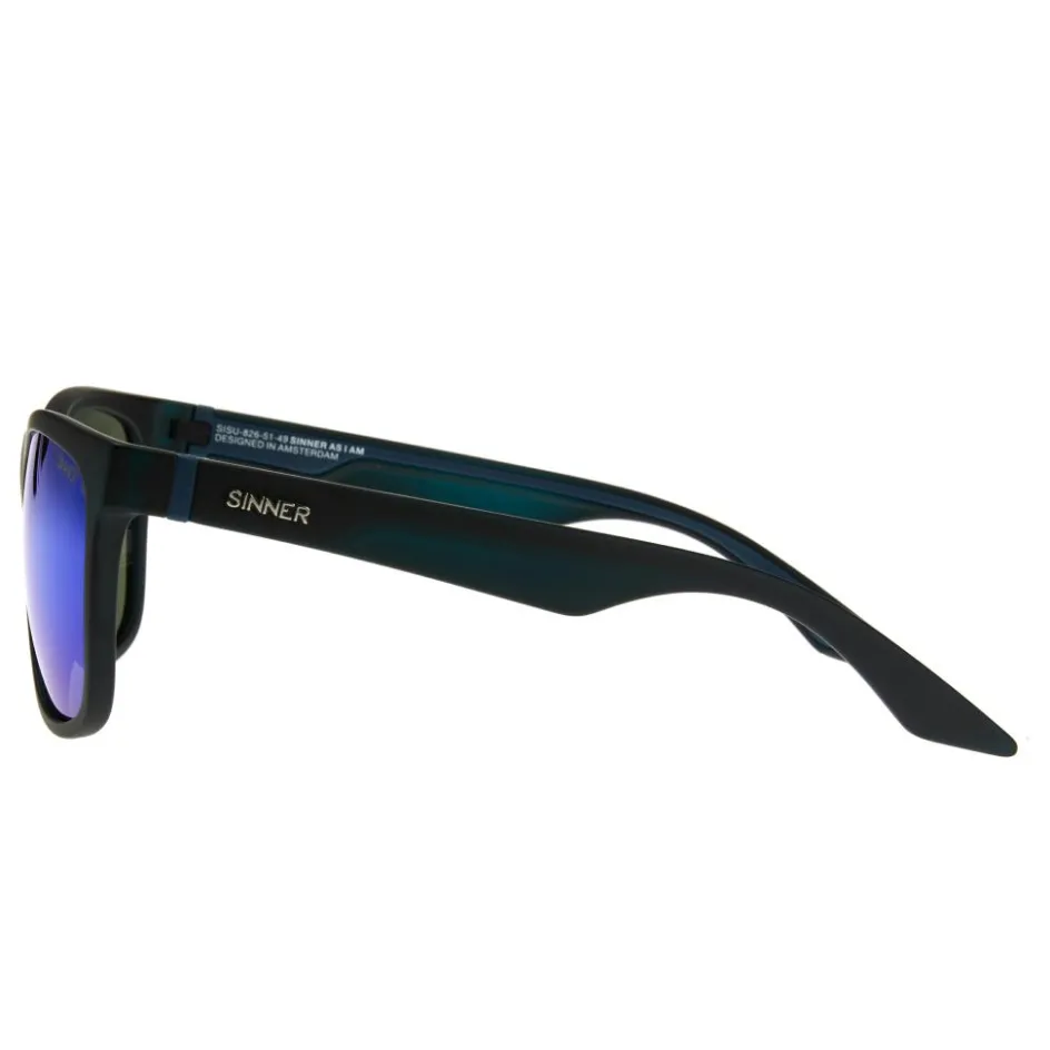 Sinner Zonnebrillen*Rockford zonnebril smoke icy blue oil matte black