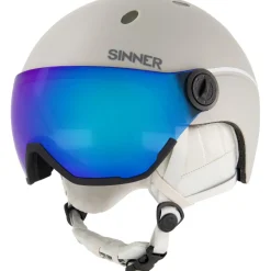 Sinner Skihelmen|Wintersport*TITAN VISOR skihelm matte light grey